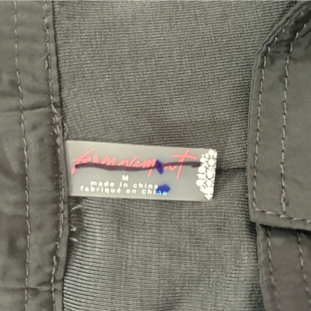 Free People Movement Nova Gray Lined Zip Up Wide Leg High Rise Athletic … - Picture 11 of 13